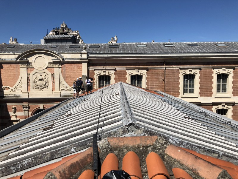Restauration de Monuments historiques à Toulouse - Capitole (31) – Salle Henri Martin – Verrière