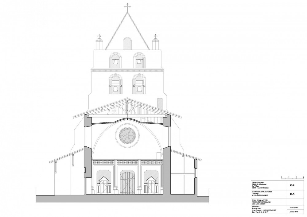 Restauration de Monuments historiques à Toulouse - Église Saint Germain de Sabonneres (31)