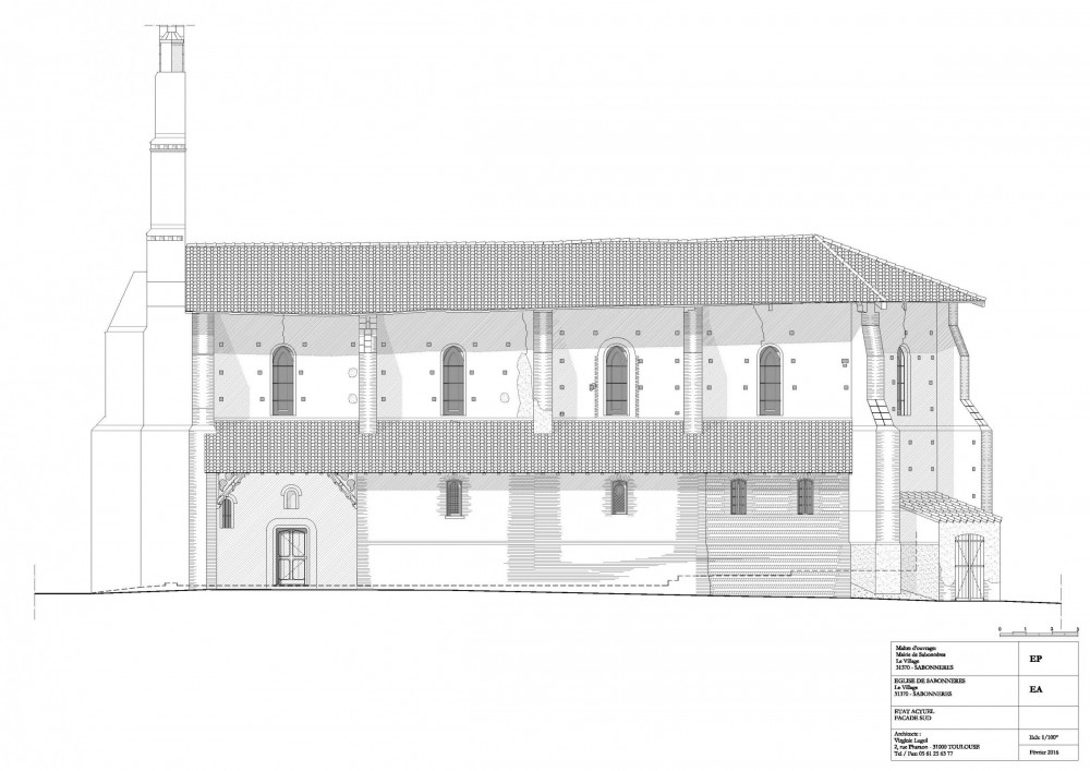 Restauration de Monuments historiques à Toulouse - Église Saint Germain de Sabonneres (31)