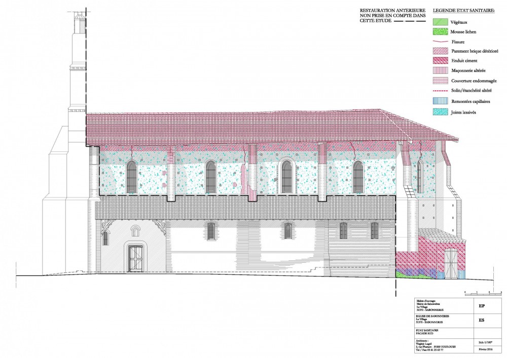 Restauration de Monuments historiques à Toulouse - Église Saint Germain de Sabonneres (31)