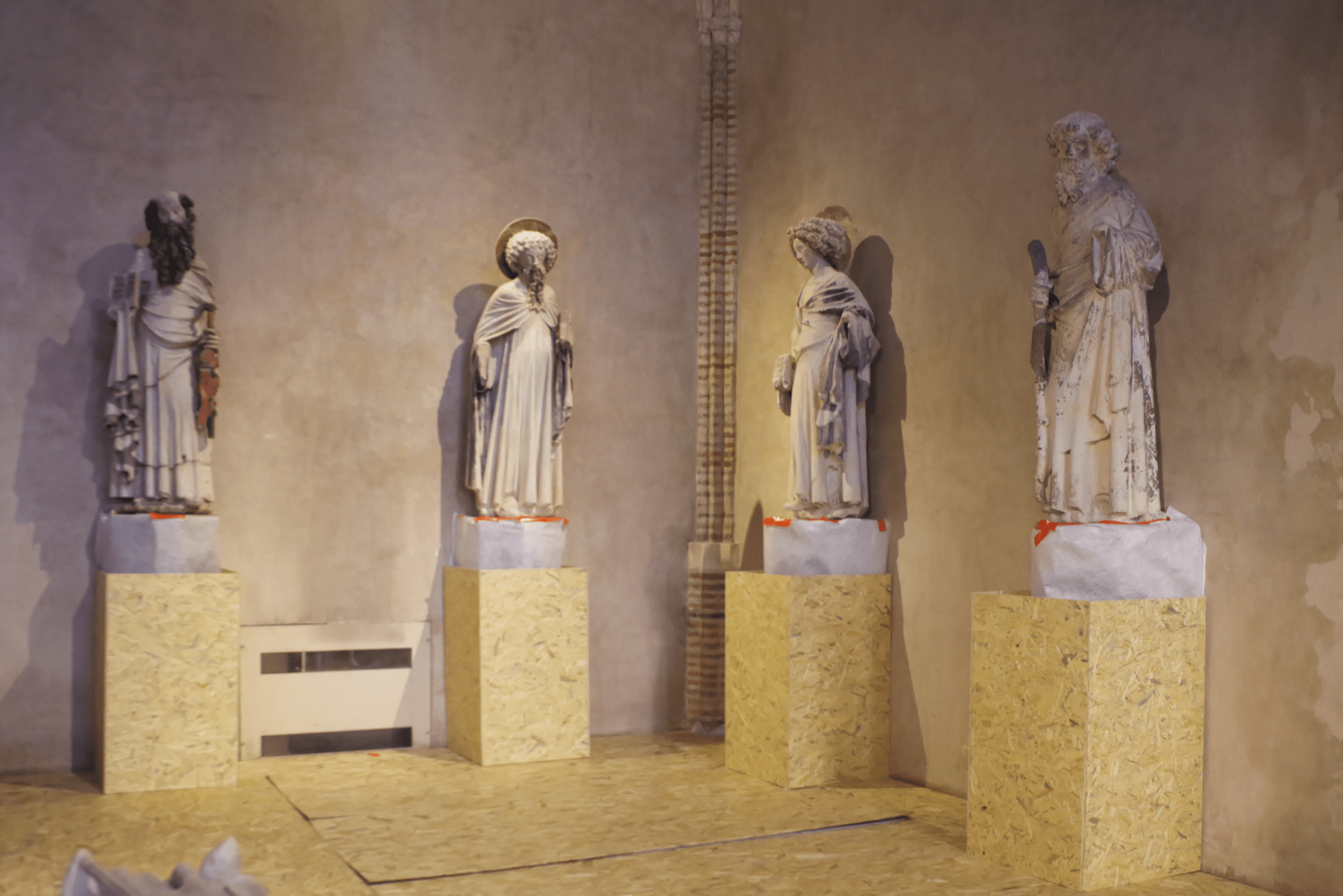 Restauration de Monuments historiques à Toulouse - Musée des Augustins (31) – Réfection des enduits des salles gothiques