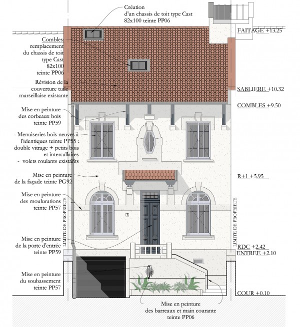 Réhabilitations patrimoniales - Maison St Bernard – Restauration générale d’un cabinet d’avocat 